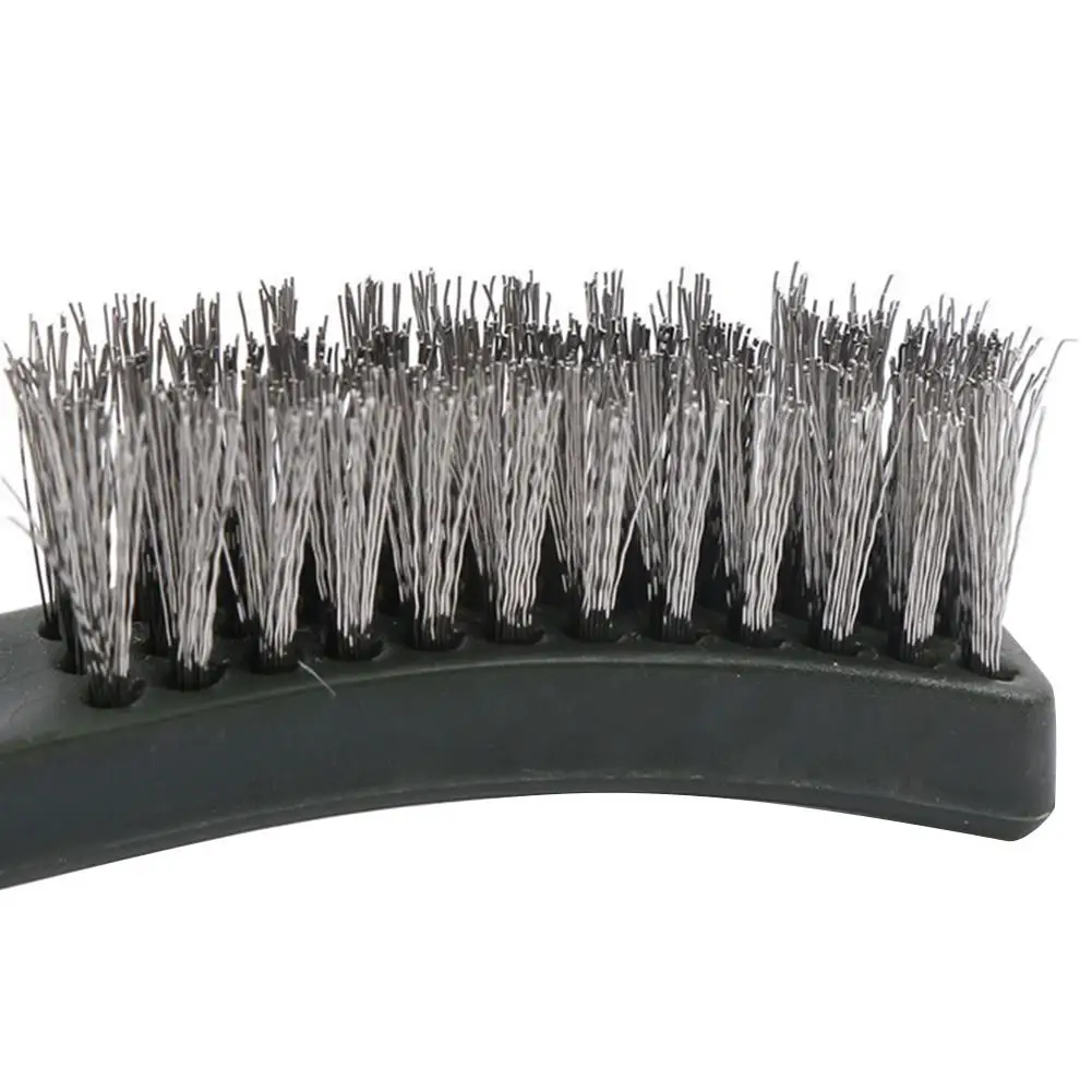 Мини проволочная кисть набор из 3 шт. стальная латунная нейлоновая очистка