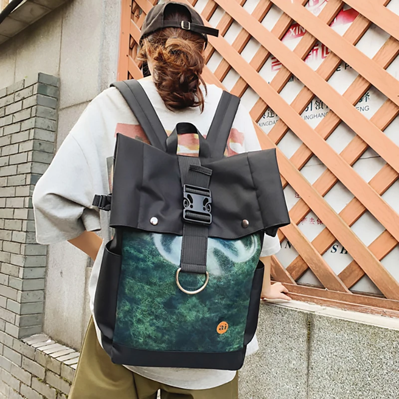 Модный рюкзак нейлон большой Ёмкость Backbag Mochilas женская школьная сумка для