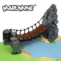 marumine moc blocks construction set drawbridge mountain building bricks bulk parts accessories model kit for 6 kids boys girls