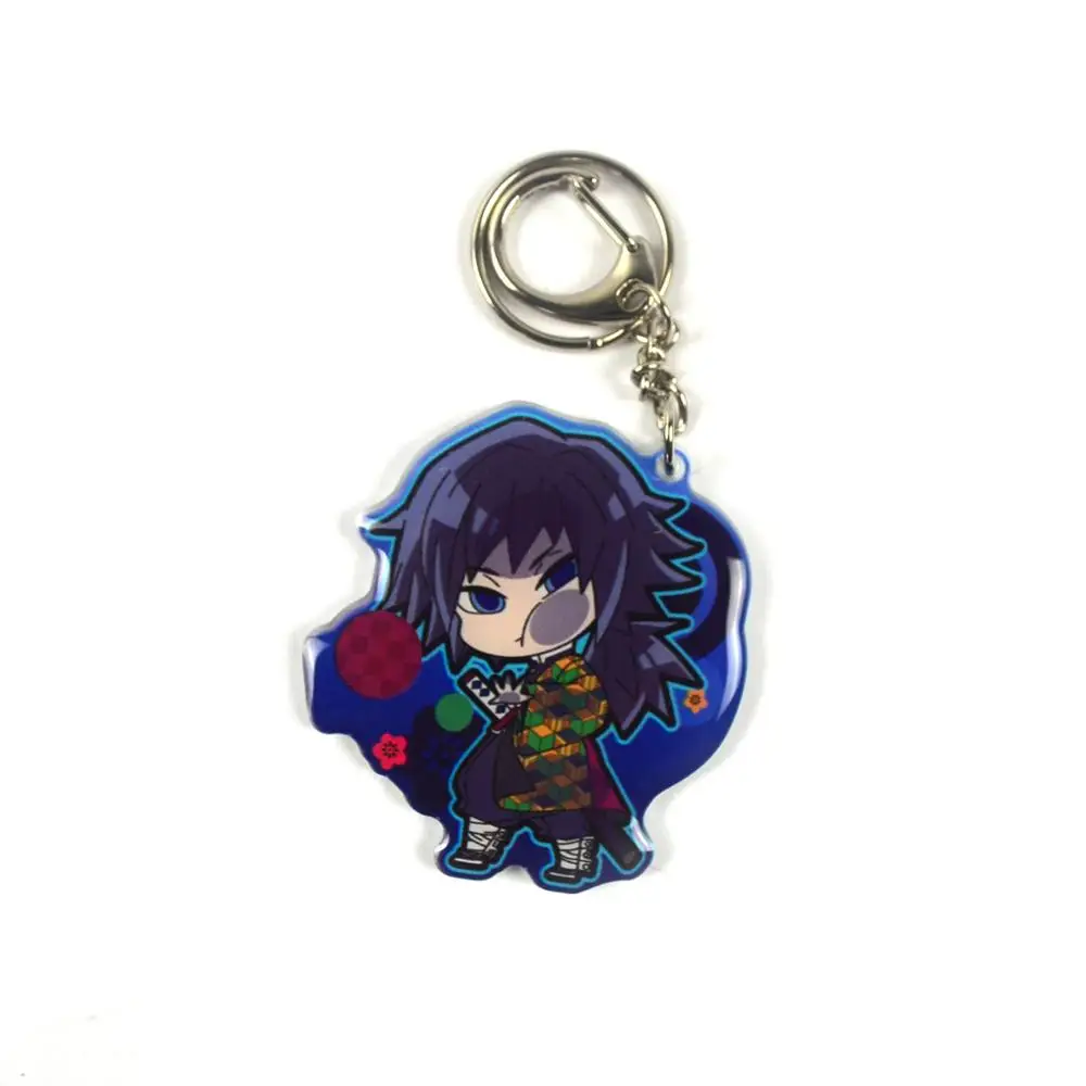 Новый аниме демон Slayer брелок Tanjirou Giyuu Shinobu Kyoujurou акриловый с лезвием в виде