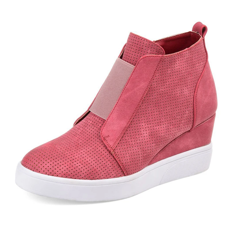 CUZULLAA для женщин Сезон осень Дышащая ботильоны со скрытым каблуком Модные женские