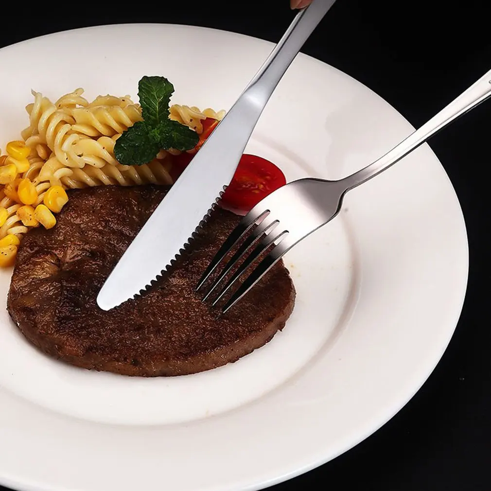 

Stainless Steel Dinnerware 20 pcs Black Cutlery Set Fork Spoon Knife Set Western Tableware Party Table Utensils Home