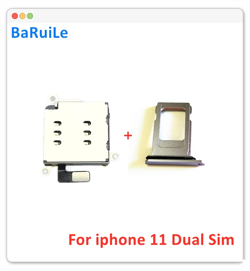 1 комплект для iPhone 11 устройство чтения двух SIM карт гибкий кабель + держатель карты