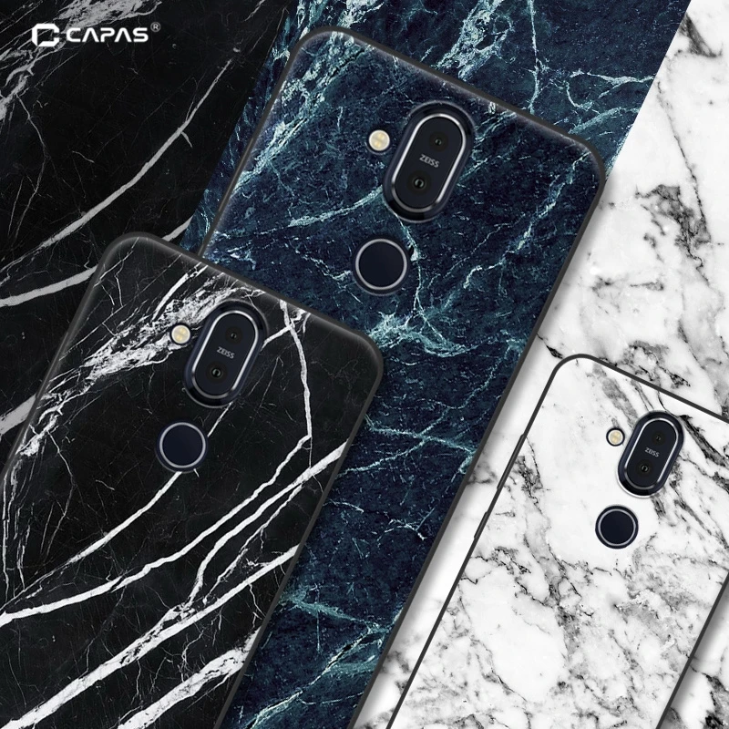 Для Nokia 8 1/X7 чехол деревянный камень Модный чехол-крышка с узорами для 1 Мягкая
