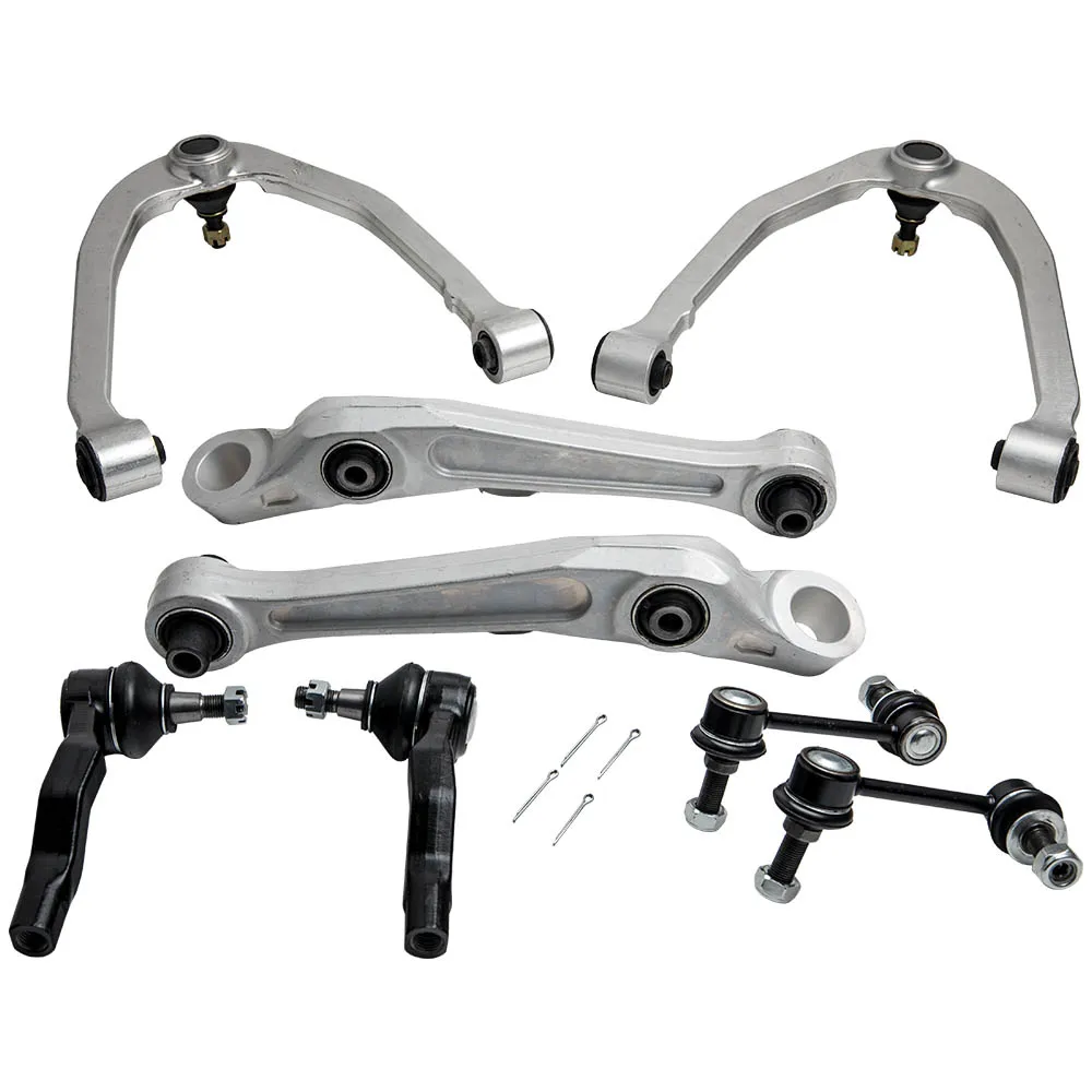 

8Pcs Front Control Arms Tierods Sway Bars for Infiniti G35 2003 2004 2005 2006 RWD ES80579 ES80578