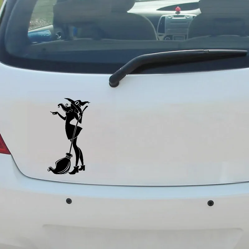 Наклейки с ведьмой для автомобилей 3D Водонепроницаемая виниловая автомобильная