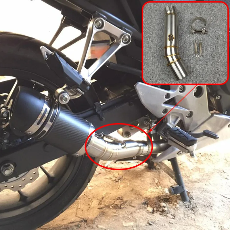 Выхлопной адаптер для мотоцикла 51 мм Слип он Соединительная труба выход средняя