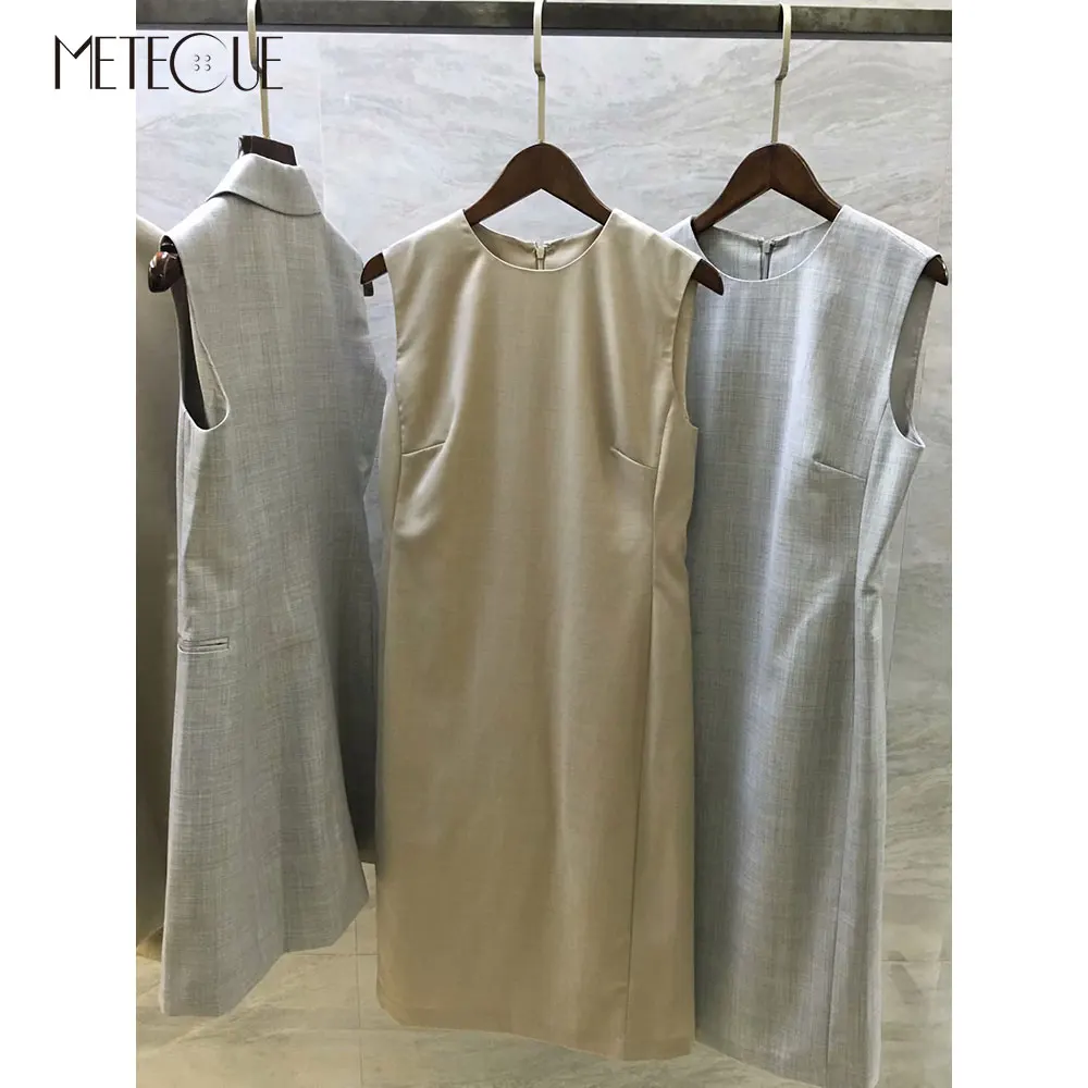 100% шерстяное платье с открытыми плечами офисное женское 2019 предосеннее модное