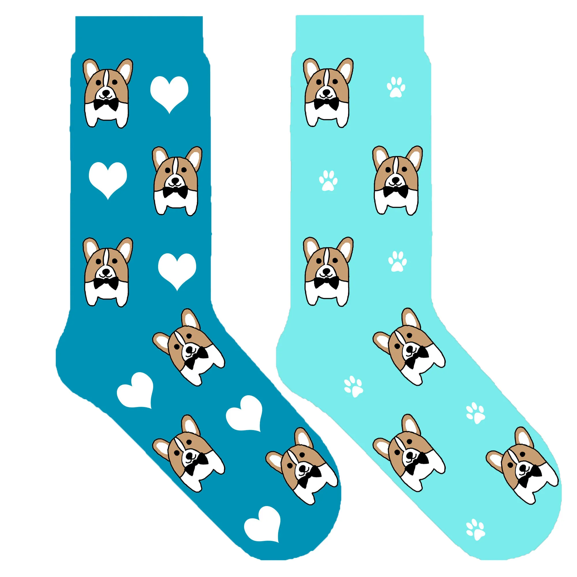 Оригинальные носки corgi милые забавные с героями мультфильмов Сердце лапа собаки