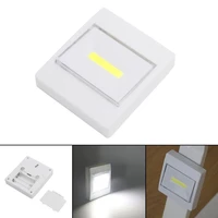 mini cob led night light magnetic velcro switch wall bedside lamp battery operated for home room garage corridor closet camping