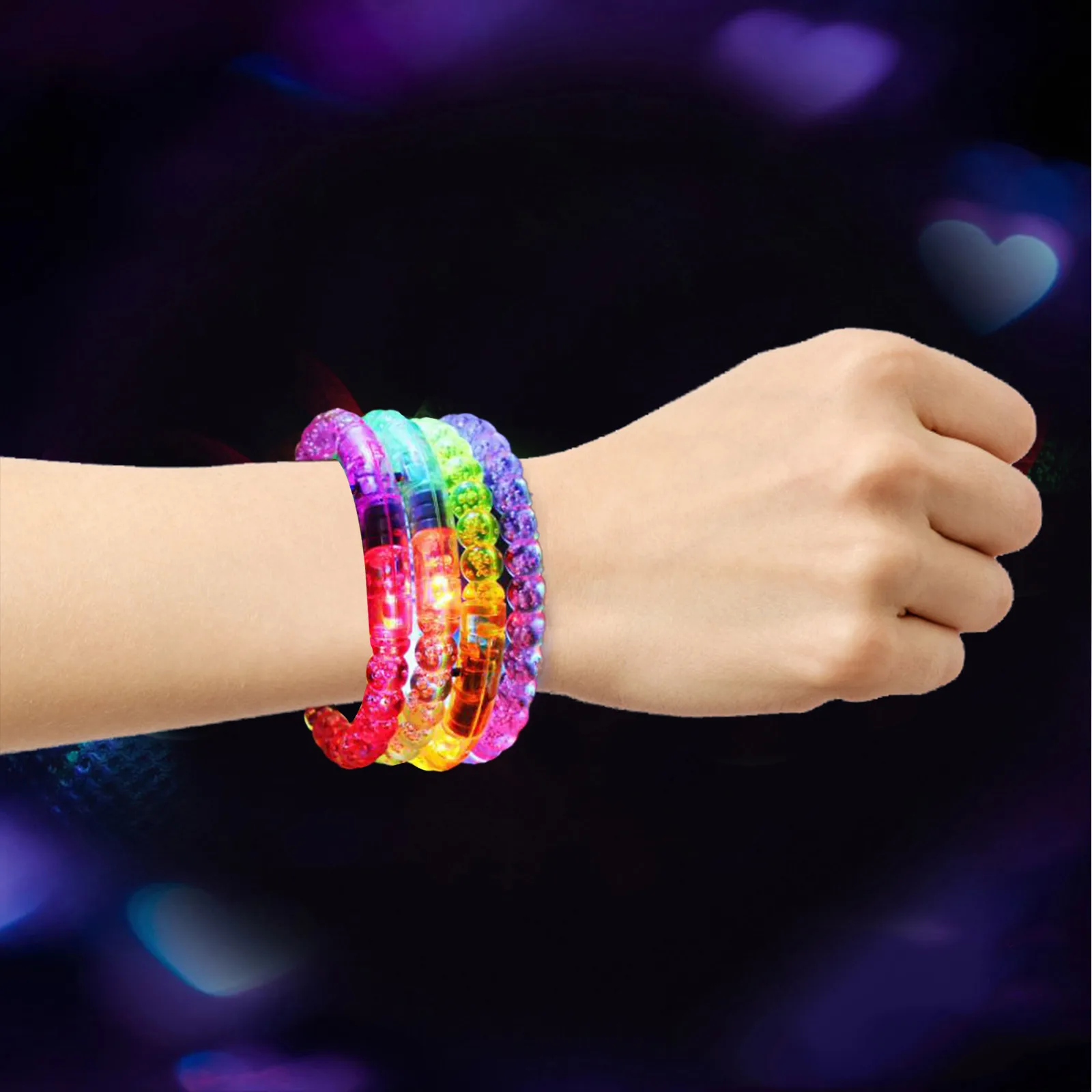 1 шт. светодиодный браслет Glowsticks светящиеся ожерелья браслеты для танцев