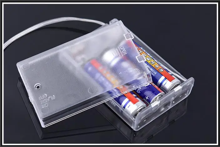 MasterFire 500 шт./лот 3X1 5 в AA контейнер для хранения батарей с выключателем 3 слота 3A 4 V