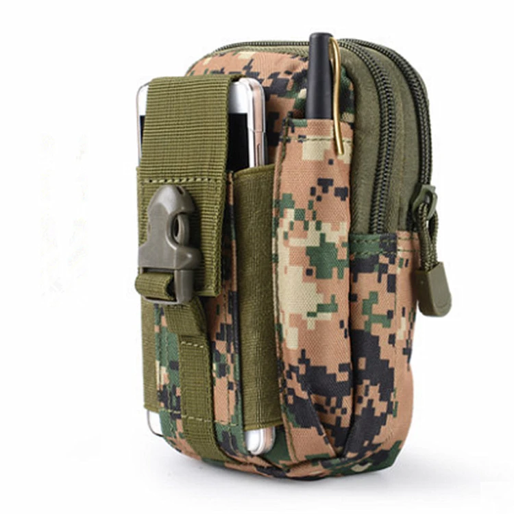 Мужская тактическая Сумка Molle, поясная сумка на талию, маленький карман, военная сумка для бега, сумки для кемпинга, бумажник для мобильного телефона, инструмент для путешествий - Цвет: Jungle digital