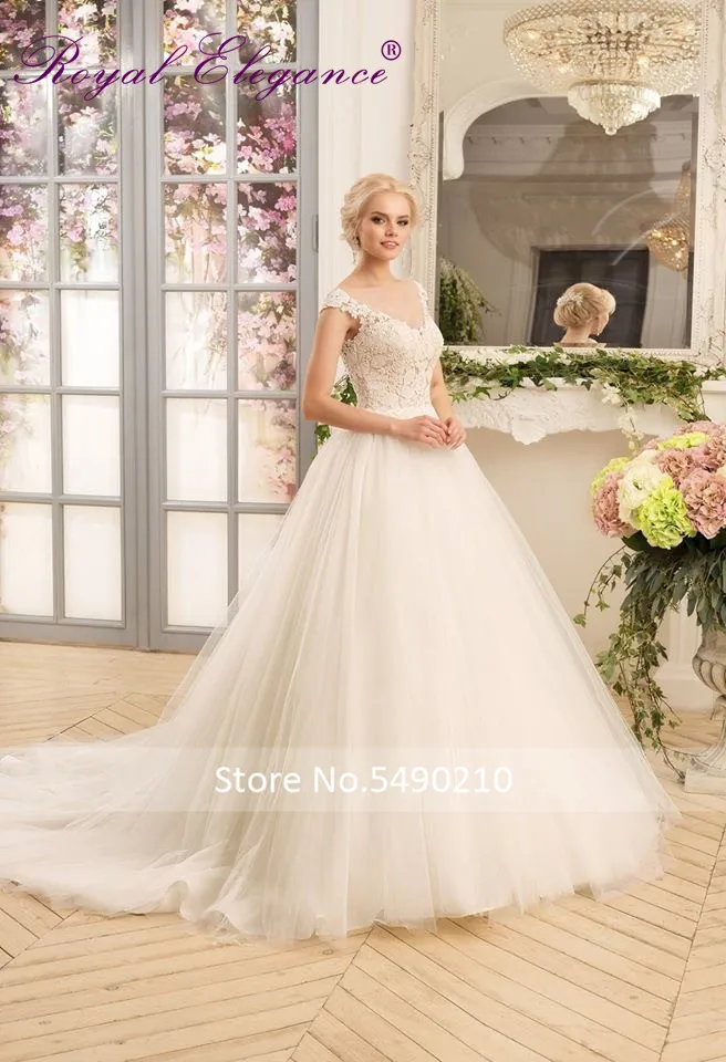 Горячая Распродажа 2020 свадебное платье принцессы с круглым вырезом женское