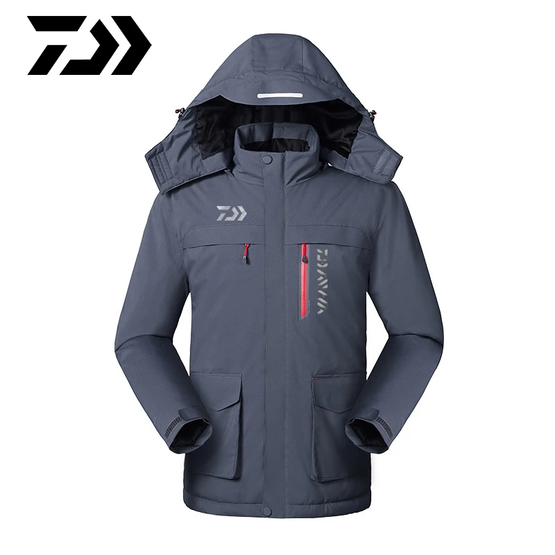 Daiwa Men Winter Thick USB Heating Cotton Jackets Outdoor Waterproof Windbreaker Hiking Camping Trekking Climbing Skiing Coats | Спорт и