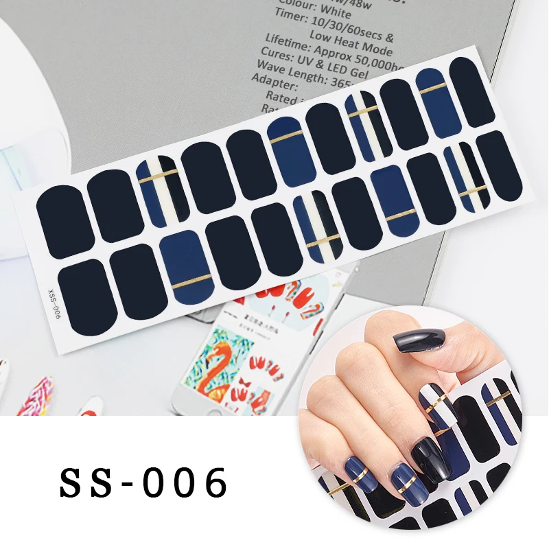 

Summer Nail Stickers Full Cover Stickers for Nails High Quality Deacal for Manicure Easy Use Nail Decorations for Women Girl