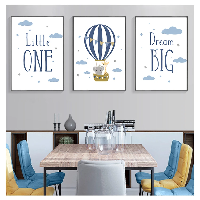 Настенное художественное полотно с цитатами плакат для детской простой постер