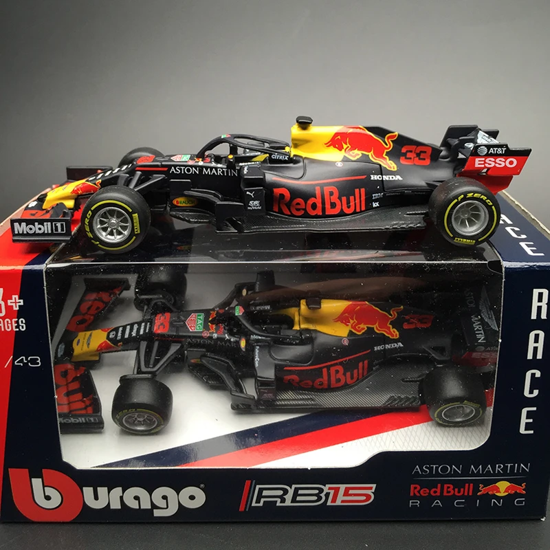 Модель автомобиля Burago 1:43 Red Bull Racing RB15 33 # RB13 RB14 литой под давлением модель