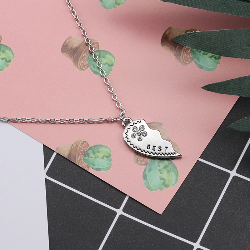 Новое серебряное ожерелье Forever friendly BFF лучшие друзья Подвески Хрустальный цветок