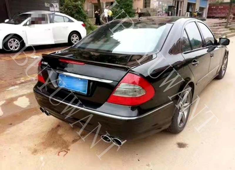 Спойлер для Mercedes-Benz W211 E63, АБС-пластик, автомобильный спойлер заднего крыла, спойлер для Benz W211 E63 AMG 2006 2007 2008 в, автомобильные спойлеры