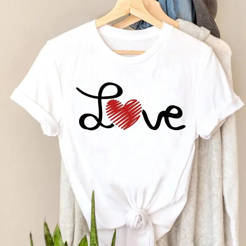 

Футболка женская в полоску, модный топ с коротким рукавом и графическим принтом, любимая одежда