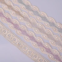 cusack 3 meters 3 7 cm lace trim ribbon for garment home textiles trimming diy crafts lace fabric beige gray light brown purple