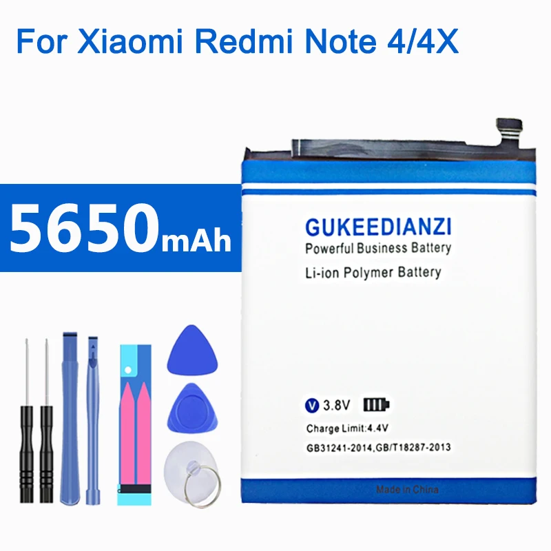 BN41 For Redmi Note4 BM42 BM45 BM46 BN41 BN43 Замена телефон Батарея для Xiaomi Redmi Red Rice Note 2 3 4 4X Hongmi Note2 Note3 Note4 Note4X - Цвет: BN41 For Redmi Note4
