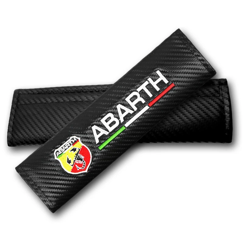 

2PCS Car Styling Seat Belt Cover Seat Belt Shoulder Guard For Fiat Punto Abarth 500 Stilo Ducato Palio Auto Stying Accessories