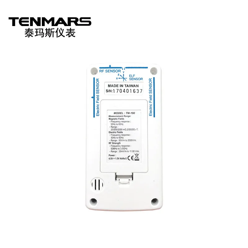 TM-190 Gauss 3-axis Magnetic Electric RF Field Strength Digital Electromagnetic Radiation Detector EMF Meter | Инструменты