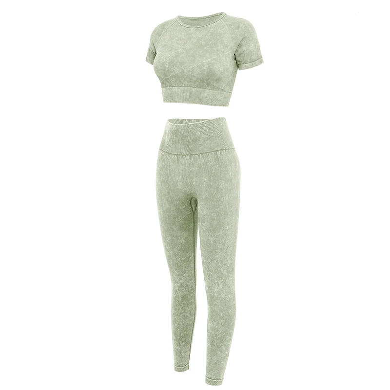 

Women Tracksuit Yoga Clothes Outfit Gym Summer Trousers Short Sleeve 2-Piece Set Fitness Breathable Outdoor Running Sportswear