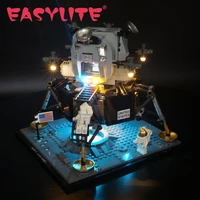 led light set for 10266 creator apollo 11 moon lunar lander bin diy toys blocks bricks only lighting kit not include model