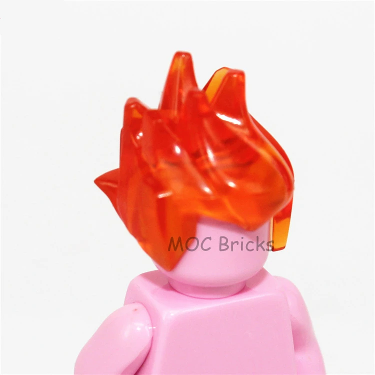 1008A 10 шт./лот кубики Moc DIY фигурки части мужские волосы Мини Аксессуары для кукол развивающие строительные блоки игрушки для детей рождественские подарки - Цвет: 1008A