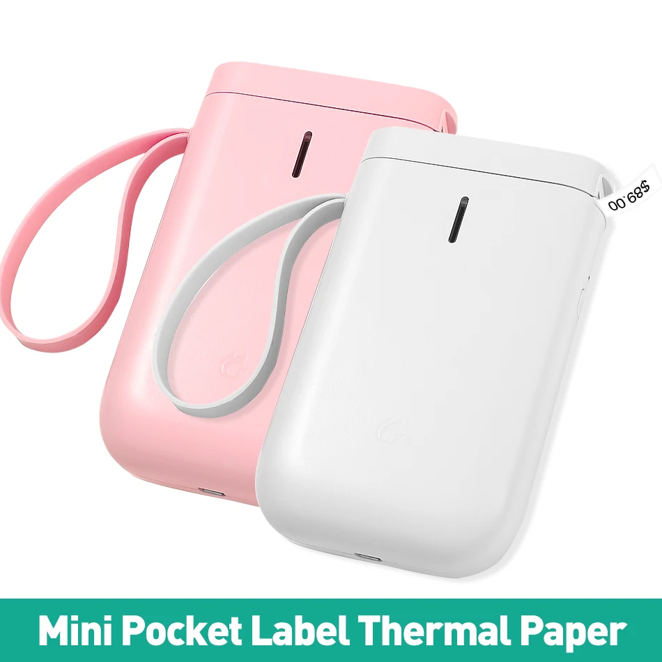 Беспроводной принтер для этикеток с Bluetooth портативный карманный термопринтер