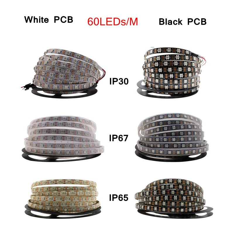 Умная светодиодная Пиксельная ленсветильник RGB водонепроницаемая 5 в