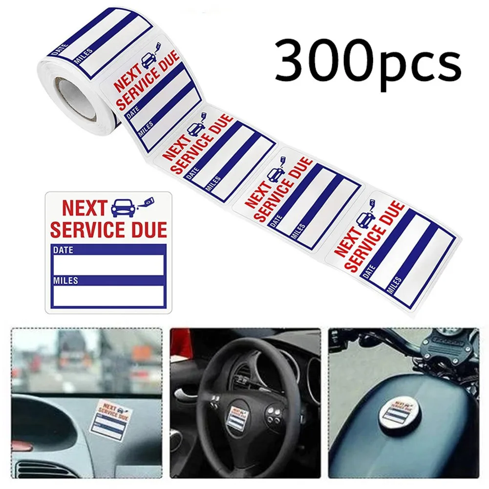 300 шт. наклейки на окна для замены масла | Автомобили и мотоциклы