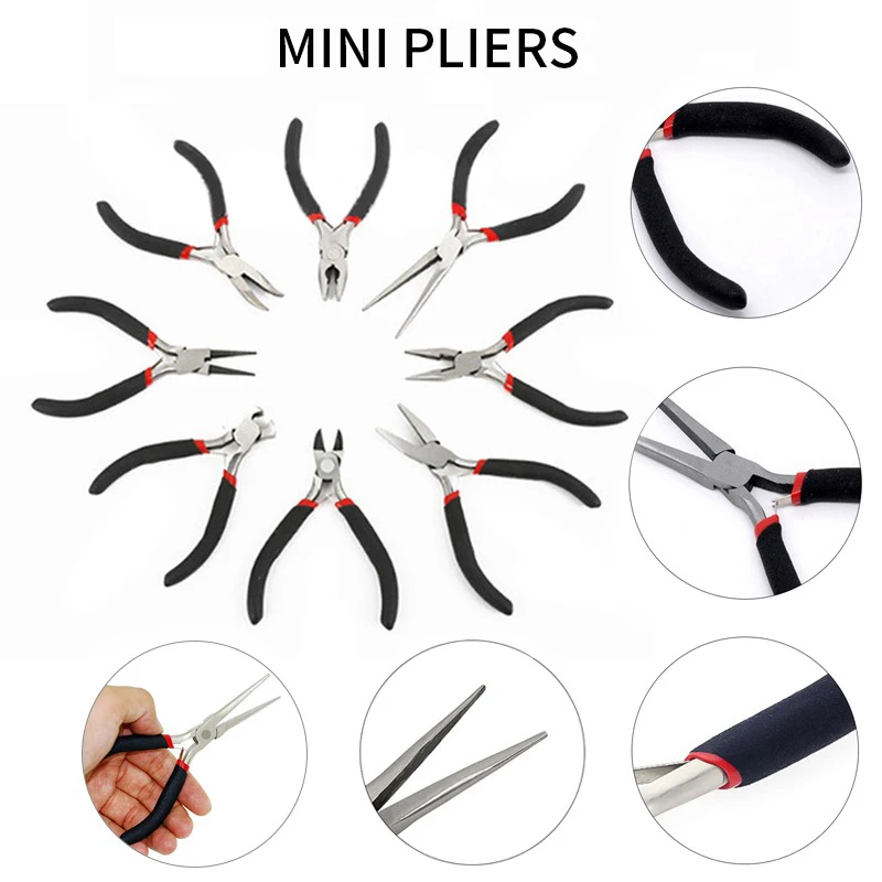 

Black Handle Multi-function Long Nose Pliers For Cutting Clamping Stripping Electrician Repair Cable Wire Plier Hand Tools 1pcs