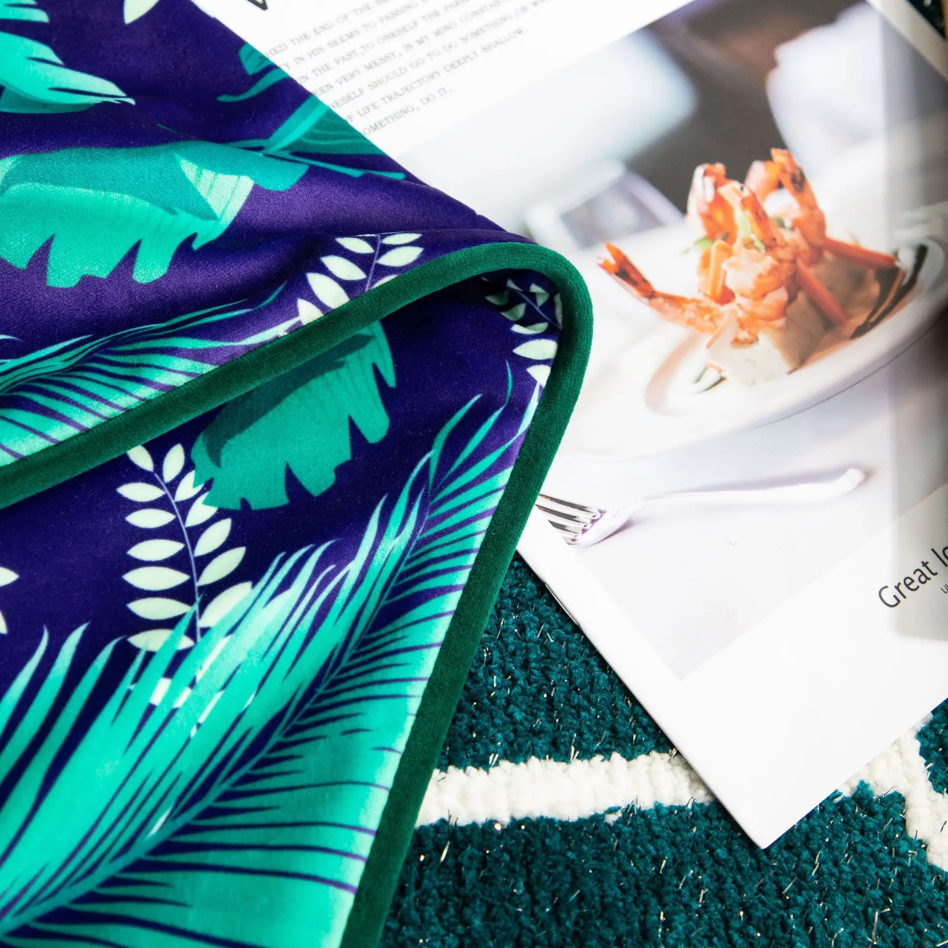 Современный минималистский бархат Цифровая печатная наволочка диван кровать