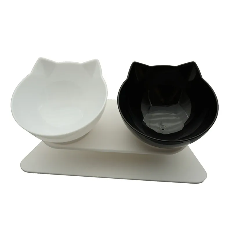 

Non-Slip Double Cat Bowl Dog Bowl With Stand Pet Feeding Cat Water Bowl For Cats Food Pet Bowls For Dogs Feeder Product Supplie