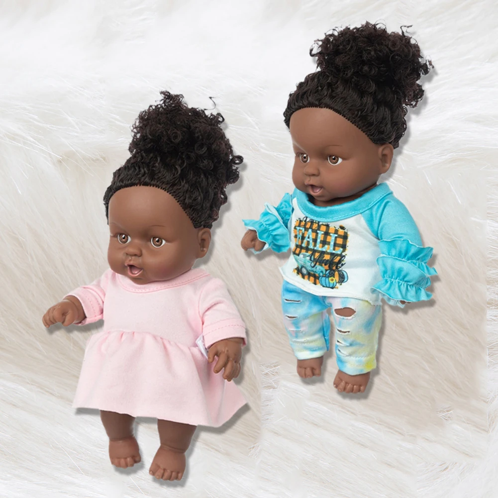Кукла младенец Reborn с кудрявыми волосами виниловая Реалистичная игрушка для