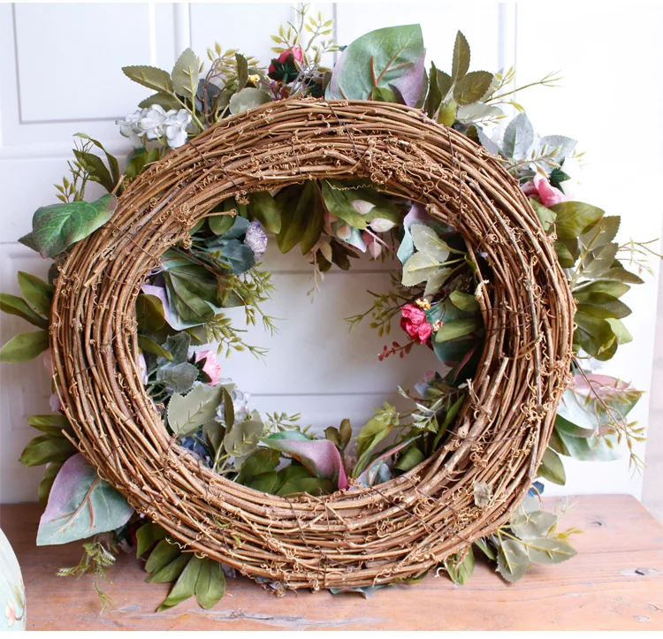 

53cm 22 Inch Peony Flower Artificial Welcome Garland Door Hanging Wall Decoration Artificial Flower Christmas Party Wedding Home