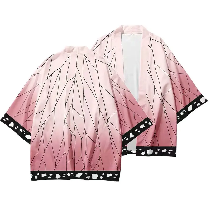 Demon Slayer Kimetsu no Yaiba 3D Printing Japanese Anime Kimono Haori Yukata Cosplay Women/Men Summer Casual Cool Streetwear