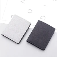 business id credit card holder fashion men short wallet coin purse slim card wallet canvas fabric 2021 new