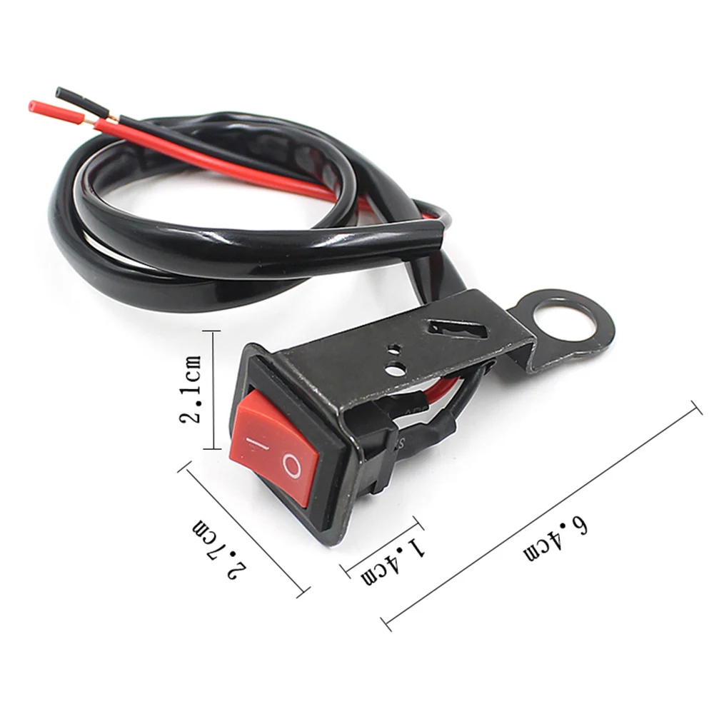 

Motorcycle Switch On Off All Copper Wire Headlight Button Plastic Metal Flameout Scooter Motorcycle Handlebar Switch
