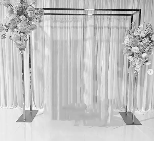

Metal frame wedding background copper wedding arch