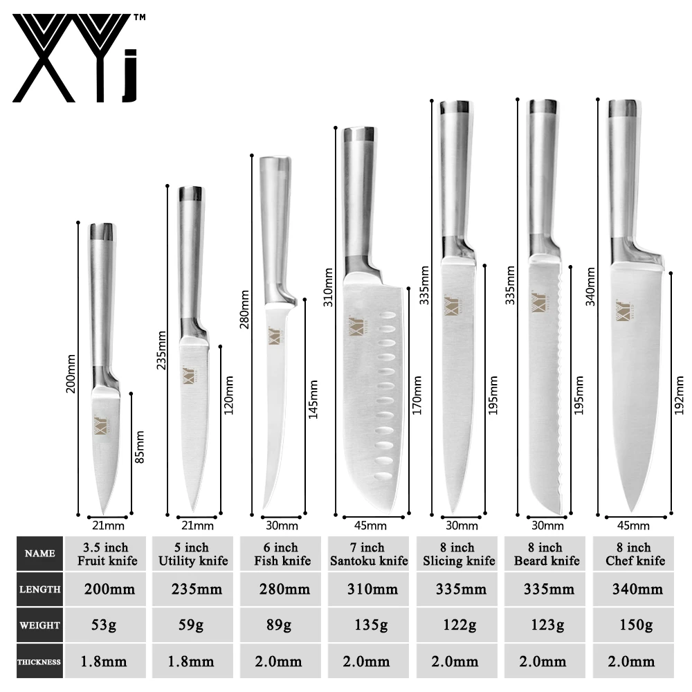 Держатель для кухонных ножей подставка блок 8 дюймов Набор японских шеф повара из