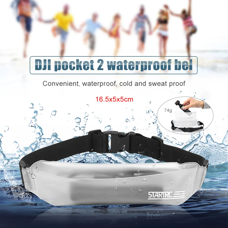 

Dji OSMO Pocket 2 Storage Bag Waterproof Waist Bag For gopro 9 8 7 Action Storage Bag Expansion Accessories Waterproof Bag