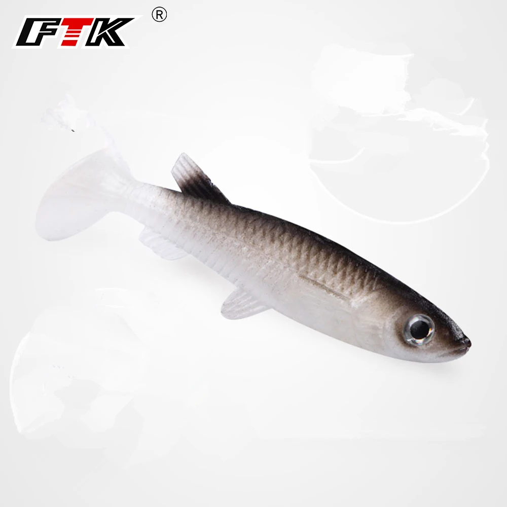 Приманка для рыбалки от ftk, 1 шт., Мягкая наживка для тела, 3D, приманка для басов, воблер, 6 см, 3 г, поддельные, lifelikelure, рыболовные снасти, плавающая приманка, ПВХ, соленая вода