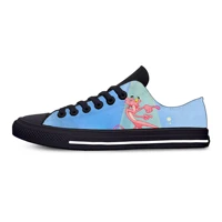 2020 pink panther cartoon hot cute funny fashion casual canvas shoes low top lightweight breathable 3d print men women sneakers