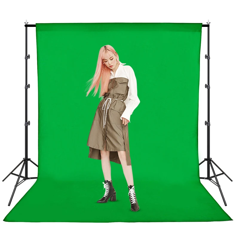 2 6*3 м/8.5фт * 9.8фт алюминиевый фон для фотосъемки с подставкой зеленый экран Фотофон