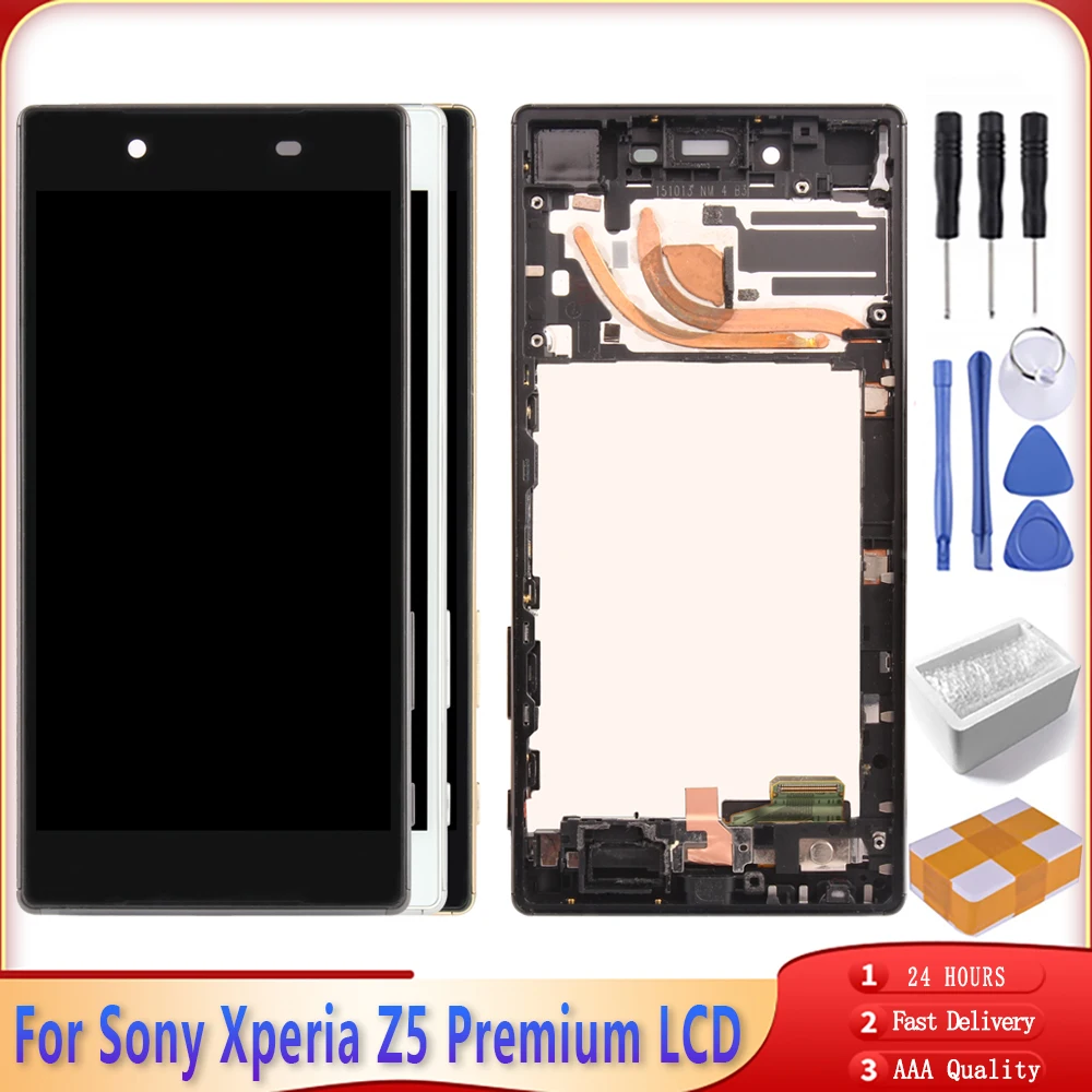 ЖК дисплей 5 дюйма для SONY Xperia Z5 Premium сенсорный экран с дигитайзером в сборе Sony Plus